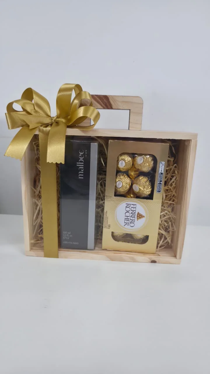 Porta-joias personalizado para presente com chocolates